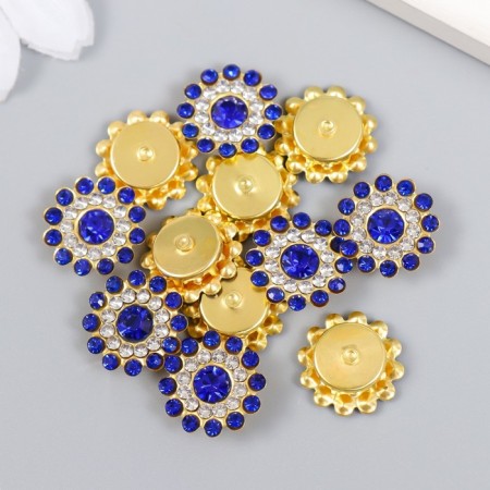 Decor for creativity Plastic "Blue-sun" Set 12 pcs 1.4x1.4 cm-2