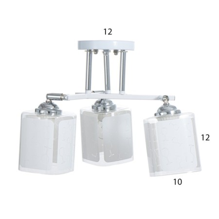 Iris chandelier 3he27 40W Belo-chromium 50x50x27 cm Bayerlux-4