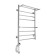 Domoterm electric heated towel rail "Medea" P8, 500x800 mm, 2 shelves, left, chrome