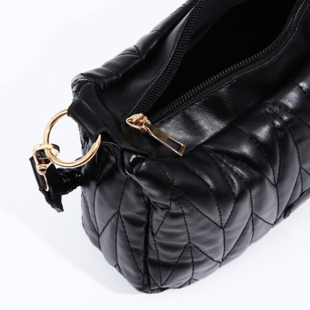 Bag Cross-Bodi with a zipper, black color-9