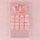 Classic jackets “Classic jacket”, 24 pcs, adhesive plates, square shape, pink/white color