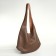Women's bag on magnet Textura, large size, brown color