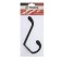 Hook furniture tundra TKD033, two -rod, black metallic