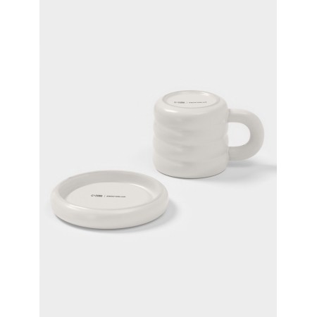 Tea couple of Dolyana "Zephyr", 350 ml, ceramics, white-4