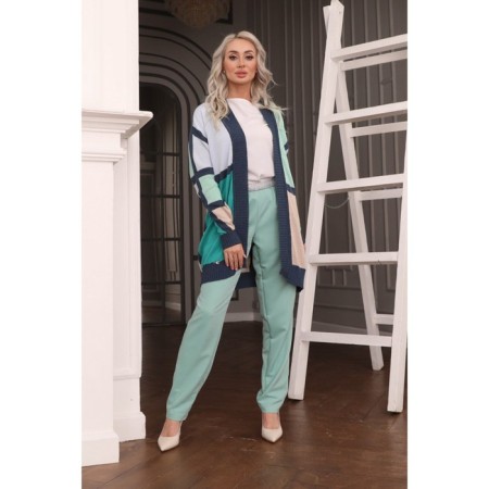 Cardigan female, size 50, mint color-15