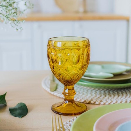 Magistro glass glass "Variet", 320 ml, yellow color-6