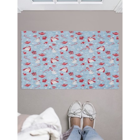 Fully rug in the hallway "New Year's mood", size 45x75 cm