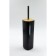 Joy Home toilet, plastic, black with bamboo