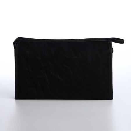 Cosmetic bag with lightning, black color-1