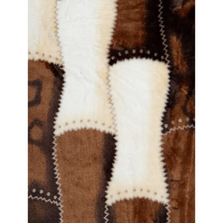 Texrepublic blanket, size 200x220 cm, brown color-8