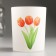 Batonika. Tulips candlestick 9.3x7.7 cm, 240 ml