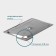 A stainless steel cover to gastro power 1/1, 53 × 32.5 cm, thickness 0.8 mm