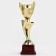 Cup 097C, award figure, gold, plastic stand, 21 x 8 x 6 cm.