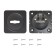 Decorative lining Bulat VAT 05.02 Atlas, for a levald mechanism, matte black