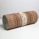 Bathroom mat “Squares”, width 65 cm, roll 15 m, brown color