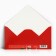 Money envelope “Happy New Year!”, Balt, embossing, 16.5 x 8 cm, New Year