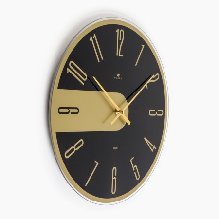 Watching clock, interior "style", silent, d-39 cm-1