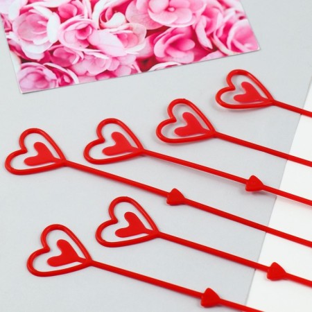Holder for postcards in the bouquet "Red", 22cm-1