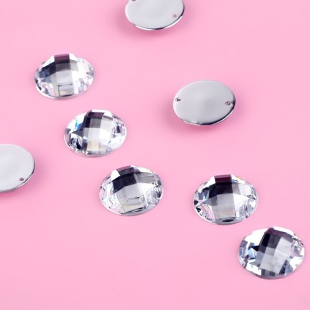 Rhinestones are sewing "circle", d = 16 mm, 8 pcs-1