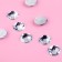 Rhinestones are sewing "circle", d = 16 mm, 8 pcs