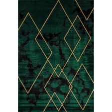Rectangular carpet Karmen Hali Omega, size 160x230 cm, color Green/Green