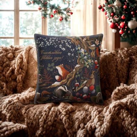 Case on the pillow Ethel "The Mysterious Forest", 40*40 cm, 100 p/e, velor-6