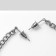Earrings "Dog" on the chain, color silver