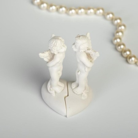 Souvenir Polystone "Angels Kiss on the Heart" set 2 pcs 6x4x3.5 cm-5