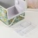 Casket for needlework "Green Flower Polyanka" 19x26x14.5 cm