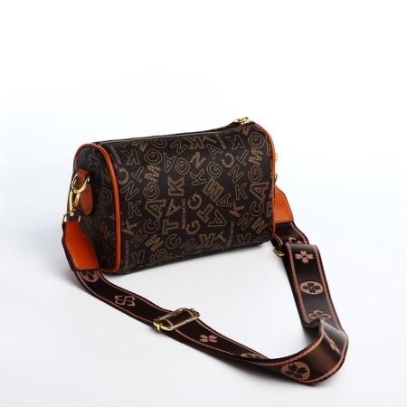 Cross-Bodi Bag on a zipper, brown color-1