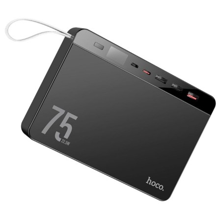 External battery Hoco J94, 75000 mAh, 1 USB, 3 A, display, black-2