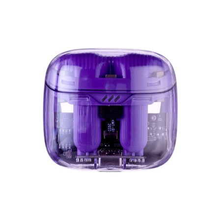 Wireless headphones K20, TWS, inserts, BT 5.0, 35/260 mAh, transparent, purple-11