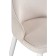 Barry atani metal stool/velor, white/cream 48x44x97 cm