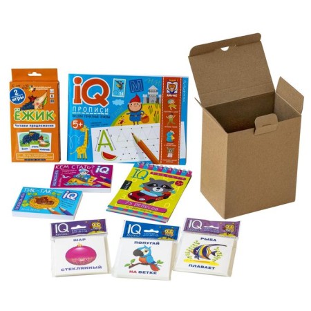 Set. The package is small with IQ games. Learning to read complex words, phrases, sentences
