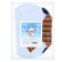Foil ball 12 "" Snowman with striped scarf "