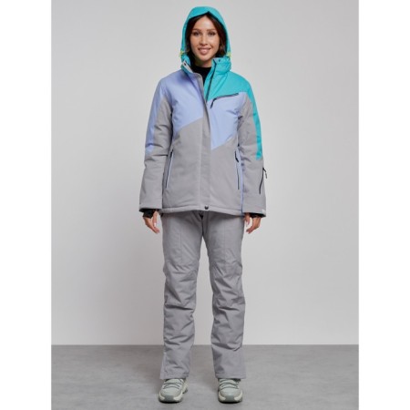 Ski costume female winter, size 44, green color