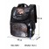 School Standard School, 34 x 26 x 14 cm, Skyname 2000 "Dinosaur"+ Watch, Black/Gray 2089