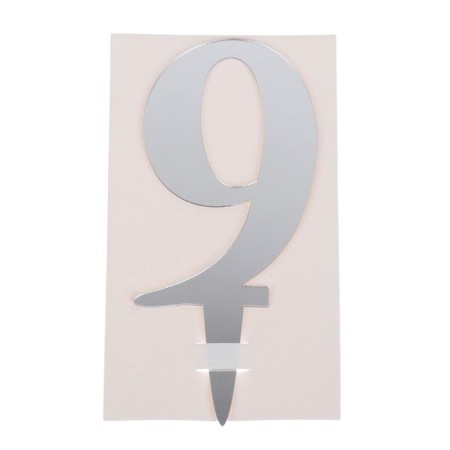 Topper "9", acrylic, Mix colors-1
