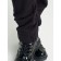 Pants for girls, height 92 cm, black color