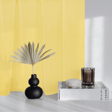 Witerra curtain for the kitchen 140x180 cm, the color is light yellow, veil, n/e100%