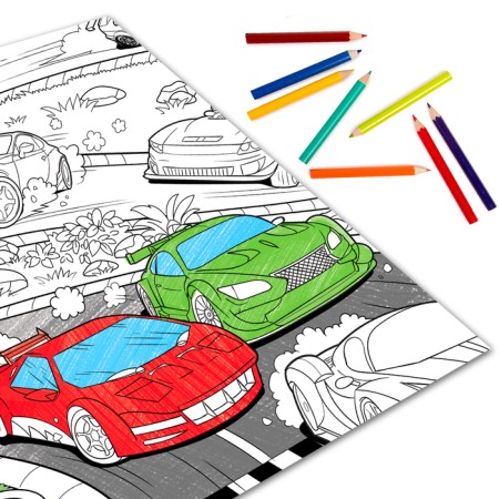 Coloring giant "Racing track"-2
