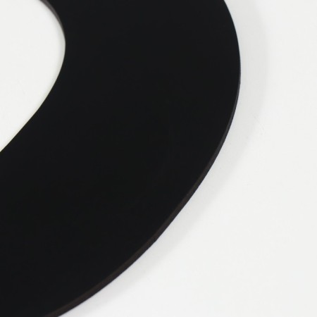 The panel of the letter "o" 20x20 cm, black-1