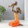 Polystone souvenir "Mom plays with the child" bronze, orange 12x9.5x19 cm