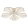 LED lamp economy light, size 60x60x10 cm