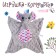 Soft toy - Comforter "Elephant", Gray