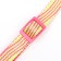 Nylon's collar "Wave", 33 x 1 cm, Mix flowers