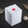 A mortar with a pestle made of stone “marble”, 10 × 8 cm, white color