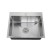 Kitchen sink "RMS" MR-6050, mortise, thickness 3.0 and 1 mm, basket, dispenser, satin