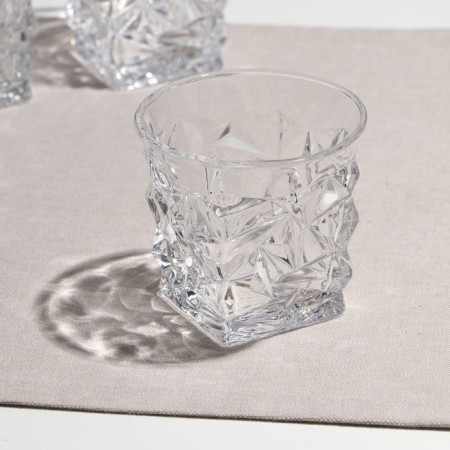 A set of low glasses, glass, d = 10 cm, h = 9 cm, 285 ml, 6 pcs-1