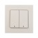 Tot Elegant switch, 10 a, 2 cl., With backlight, hidden, white
